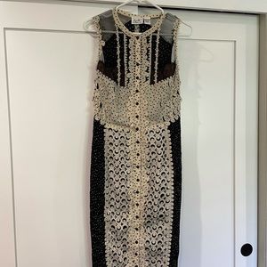 Anthropologie Lasercut Sheath by Byron Lars